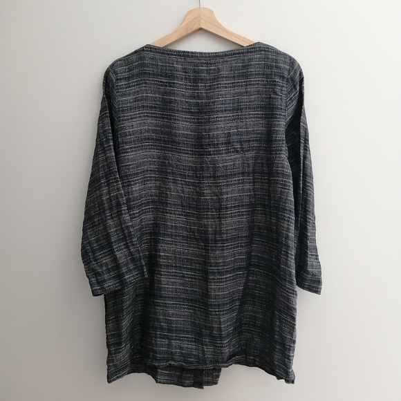 Eileen Fisher Coastline Organic Linen Tunic Button Up Small - Picture 4 of 16